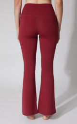 Felix Ribbed Elastic Free Waist 7/8 Flare Leg Pant - 90 Degree by Reflex