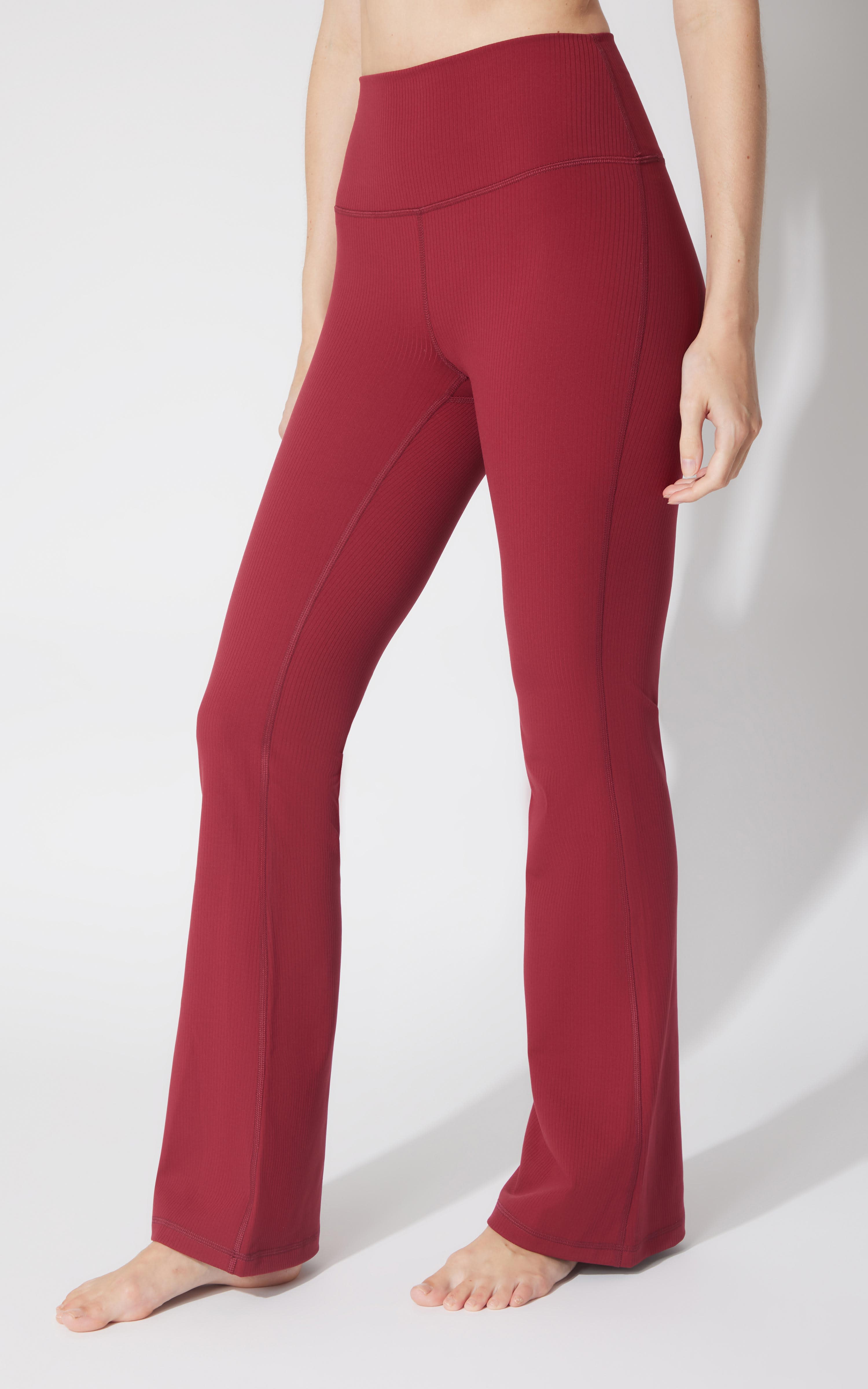 Felix Lux Ribbed Everyday Elastic Free Flare Leg Pant - 90 Degree by Reflex