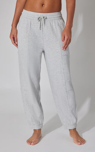 Washed Loop Terry Barrel Jogger