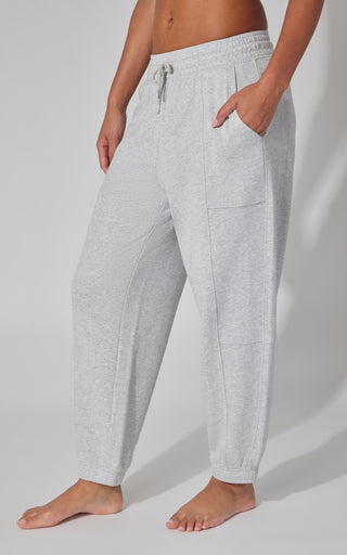 Washed Loop Terry Barrel Jogger