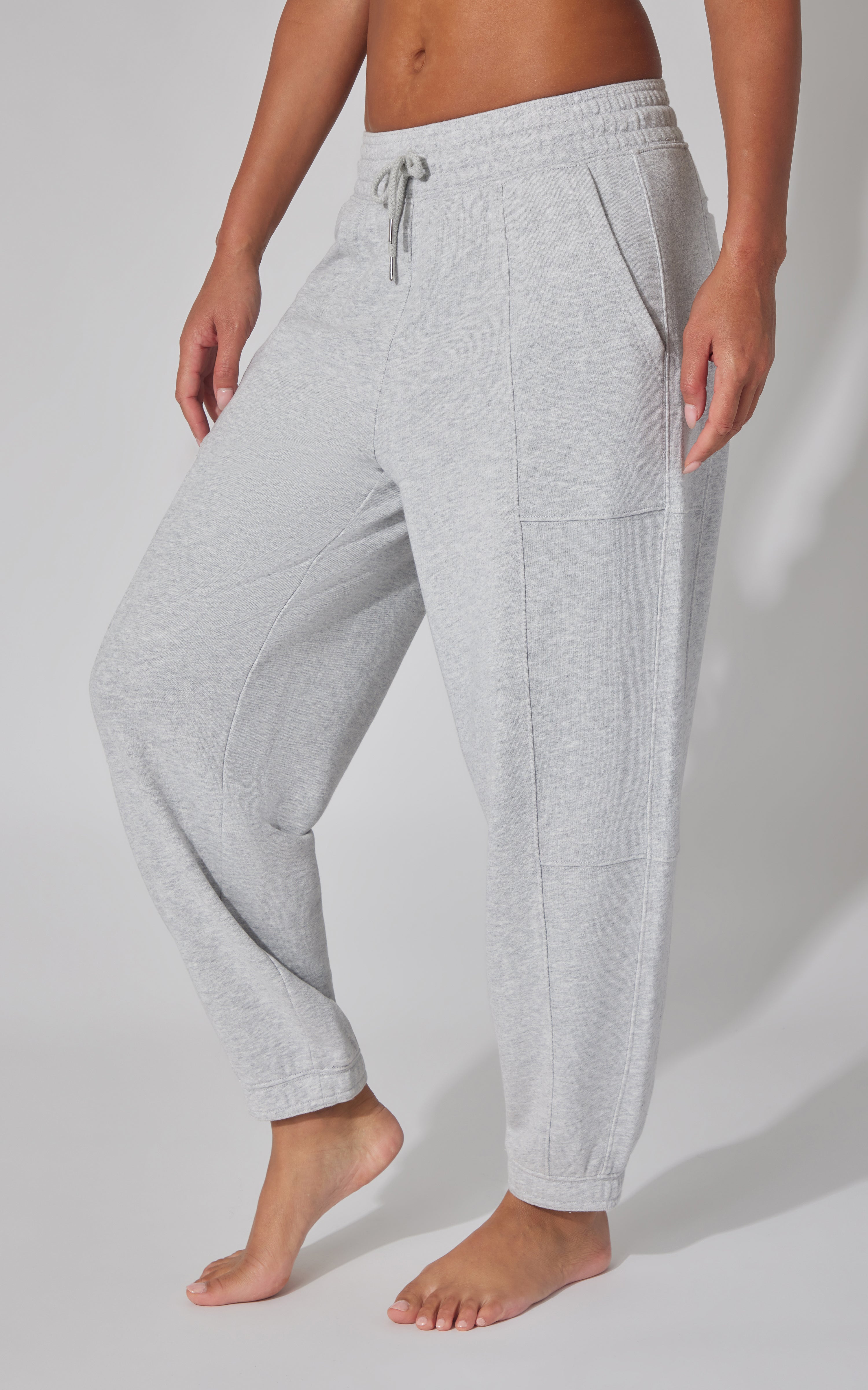 Washed Loop Terry Barrel Jogger