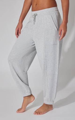 Washed Loop Terry Barrel Jogger