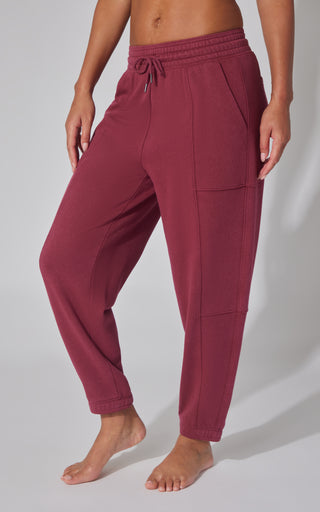 Washed Loop Terry Barrel Jogger