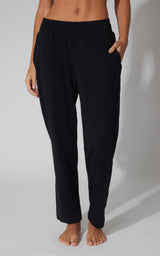 Lux Straight Leg Pant w Elastic Waist