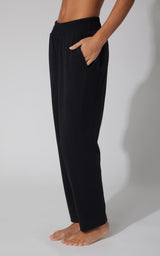 Lux Straight Leg Pant w Elastic Waist