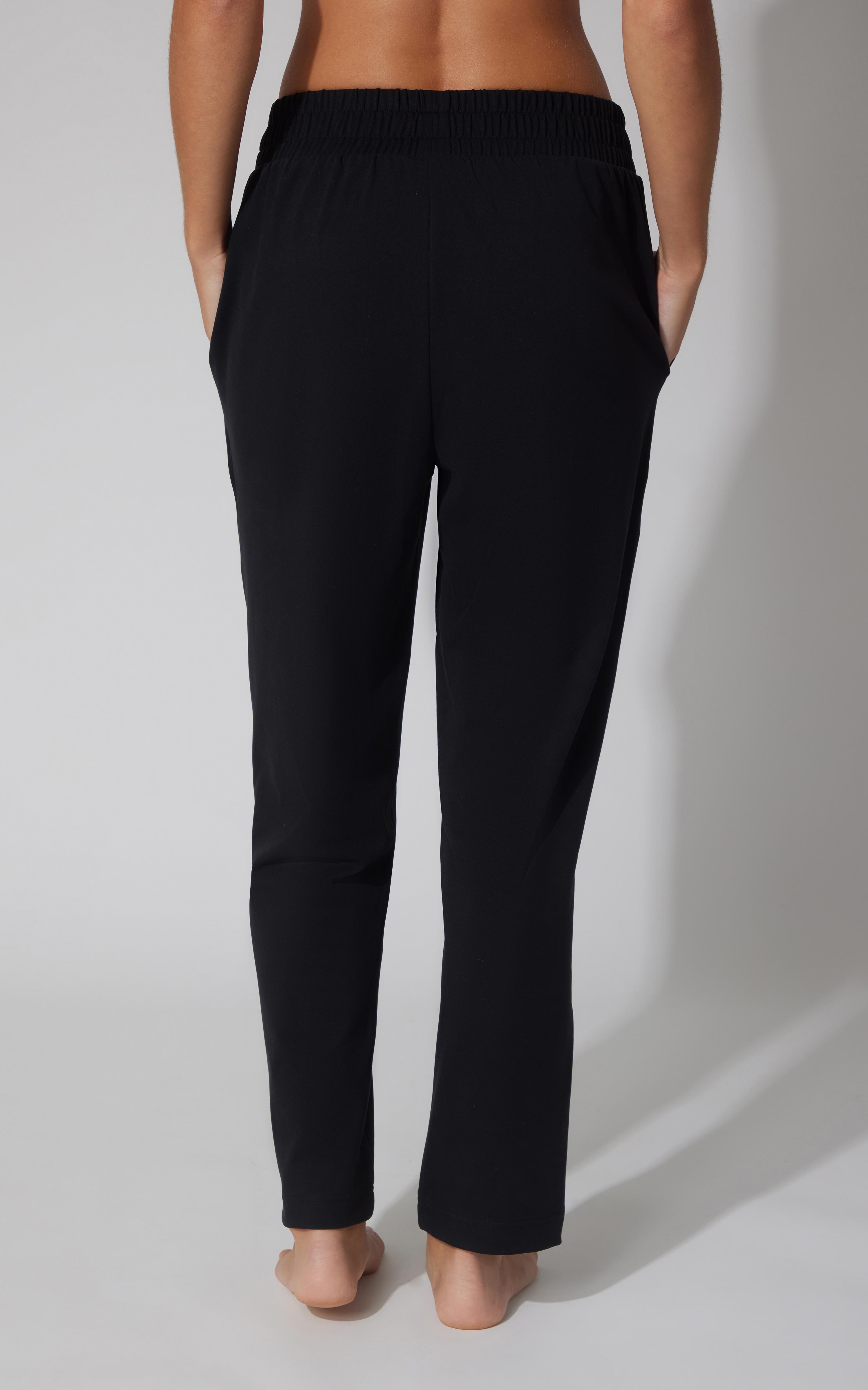 Lux Straight Leg Pant w Elastic Waist