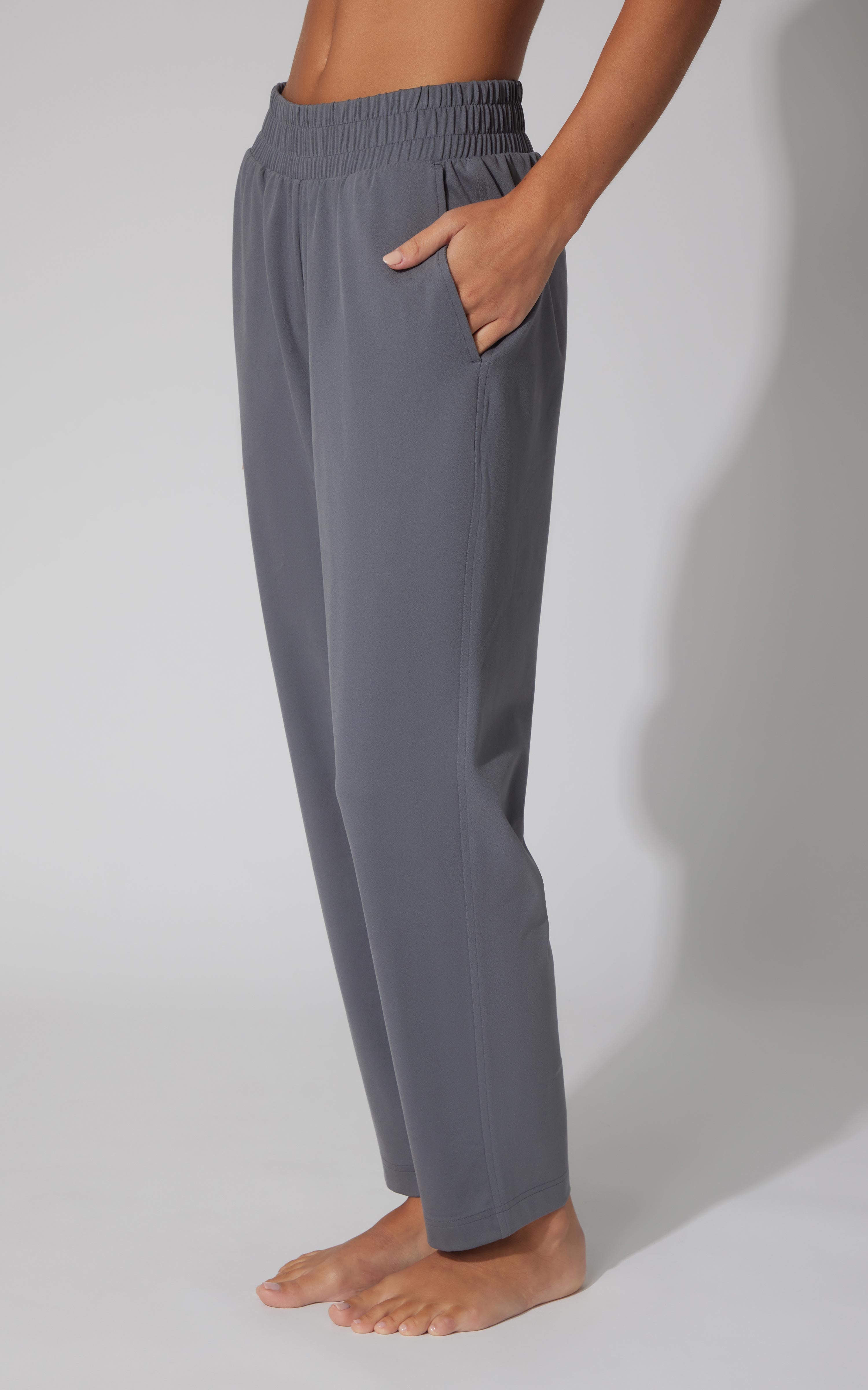 Lux Straight Leg Pant w Elastic Waist