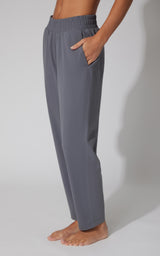 Lux Straight Leg Pant w Elastic Waist