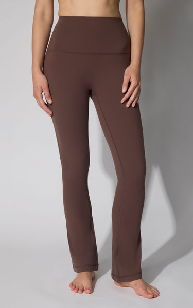 SKN RACHEL NO FRONT SEAM SUPER HI RISE 7/8 MICRO FLARED LEG PANT