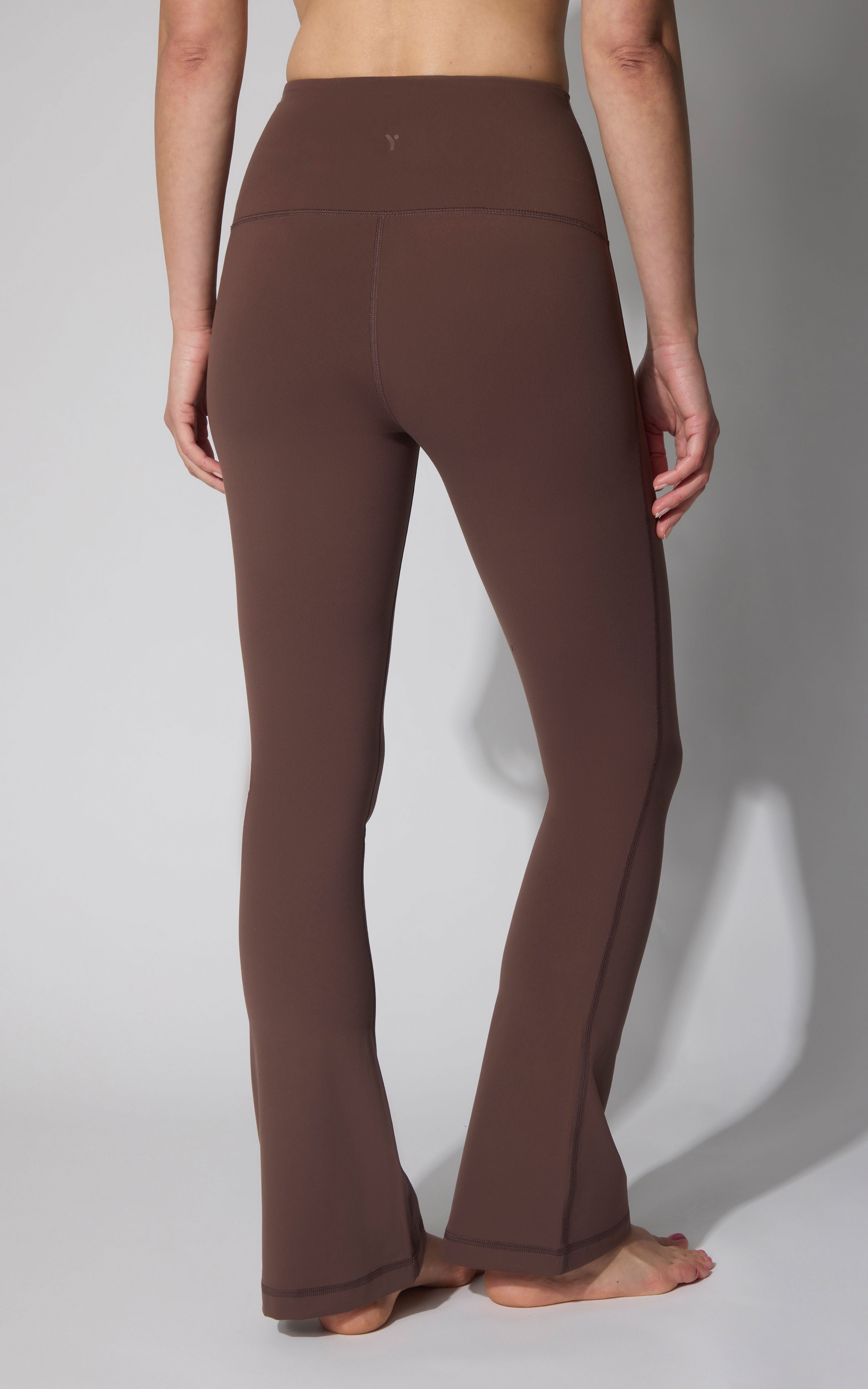 SKN RACHEL NO FRONT SEAM SUPER HI RISE 7/8 MICRO FLARED LEG PANT - 90 Degree by Reflex