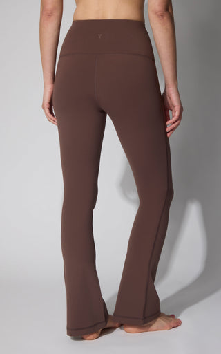 SKN RACHEL NO FRONT SEAM SUPER HI RISE 7/8 MICRO FLARED LEG PANT - 90 Degree by Reflex