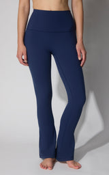 SKN RACHEL NO FRONT SEAM SUPER HI RISE 7/8 MICRO FLARED LEG PANT - 90 Degree by Reflex