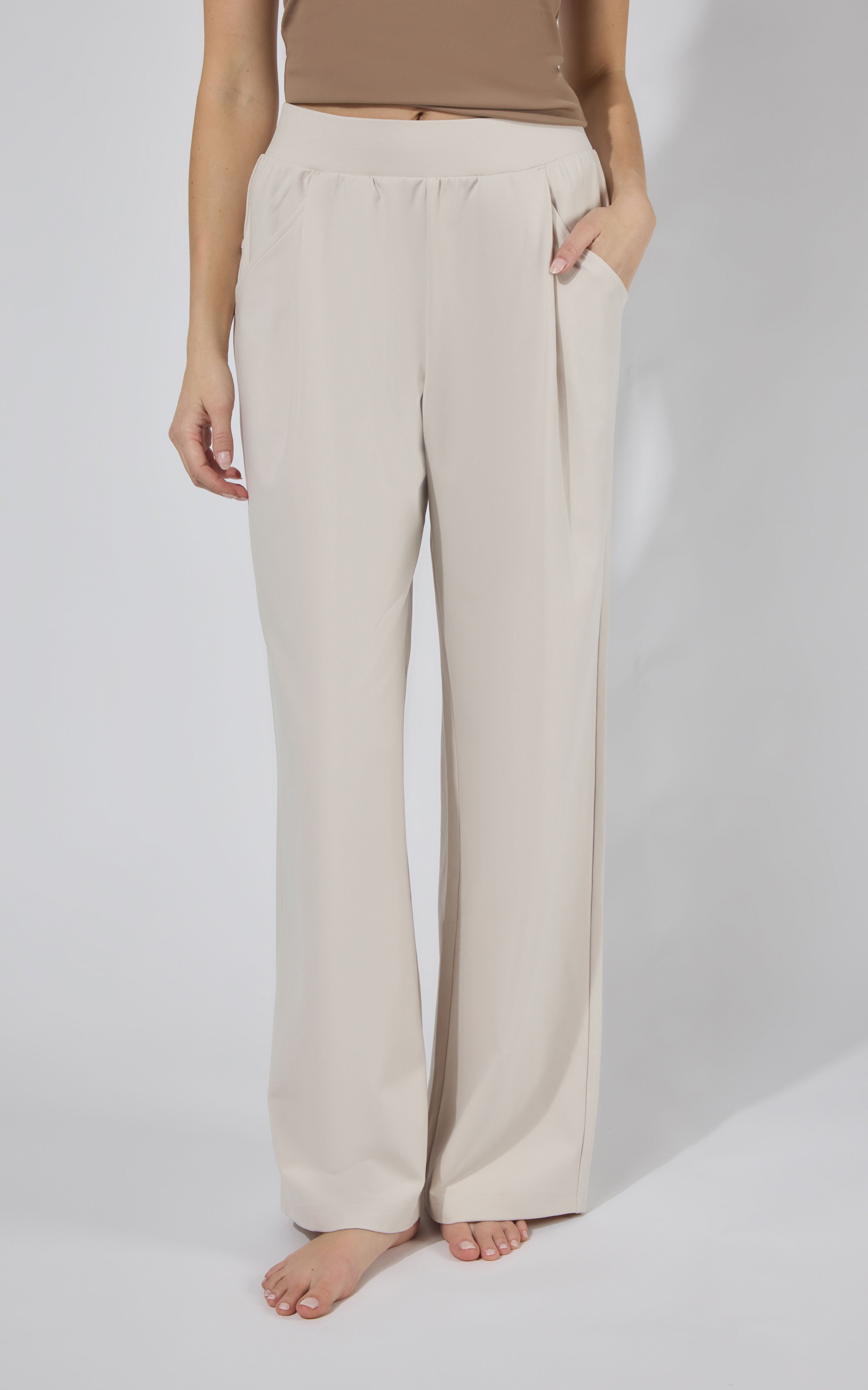 Lux Park Ave Wide Leg Pleated Pant W/ Side Pockets - PY701761 – 90