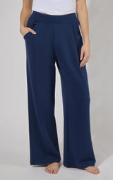 Lux Park Ave Wide Leg Pleated Pant W/ Side Pockets - 90 Degree by Reflex