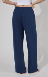 Lux Park Ave Wide Leg Pleated Pant W/ Side Pockets - 90 Degree by Reflex