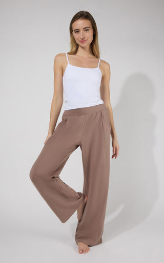 Lux Park Ave Wide Leg Pleated Pant W/ Side Pockets - 90 Degree by Reflex