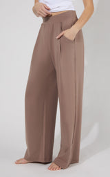 Lux Park Ave Wide Leg Pleated Pant W/ Side Pockets - 90 Degree by Reflex