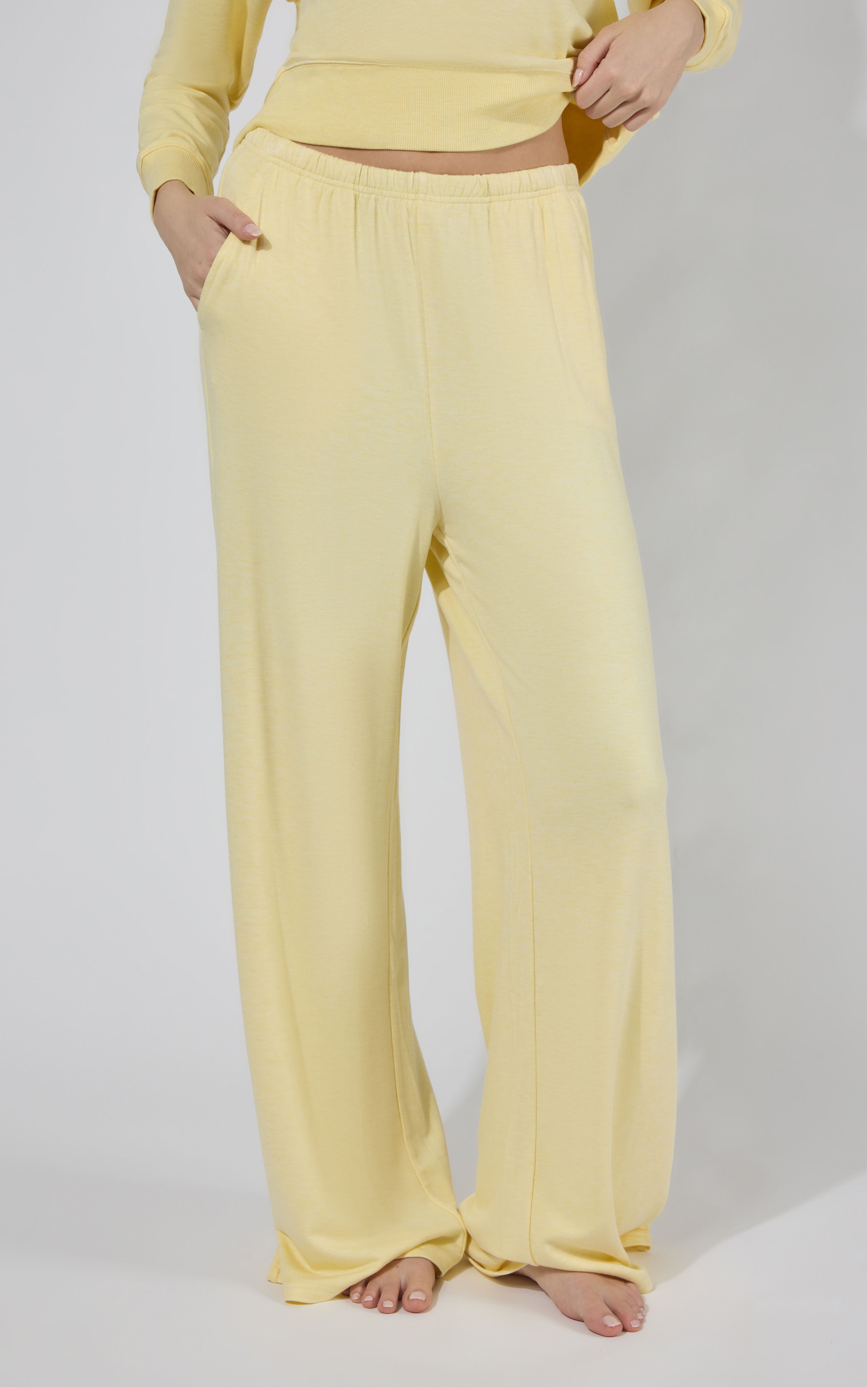 Modal Terry Englewood Relaxed Wide Pant w/ Inner Drawcord
