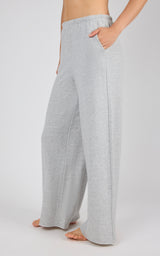 Washed Loop Terry Englewood Relaxed Wide Pant with Inner Drawcord & Pocket - 90 Degree by Reflex