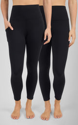 Polarlux Tribeca Fleece Side Pocket & Basic Tights 2 PK - 90 Degree by Reflex