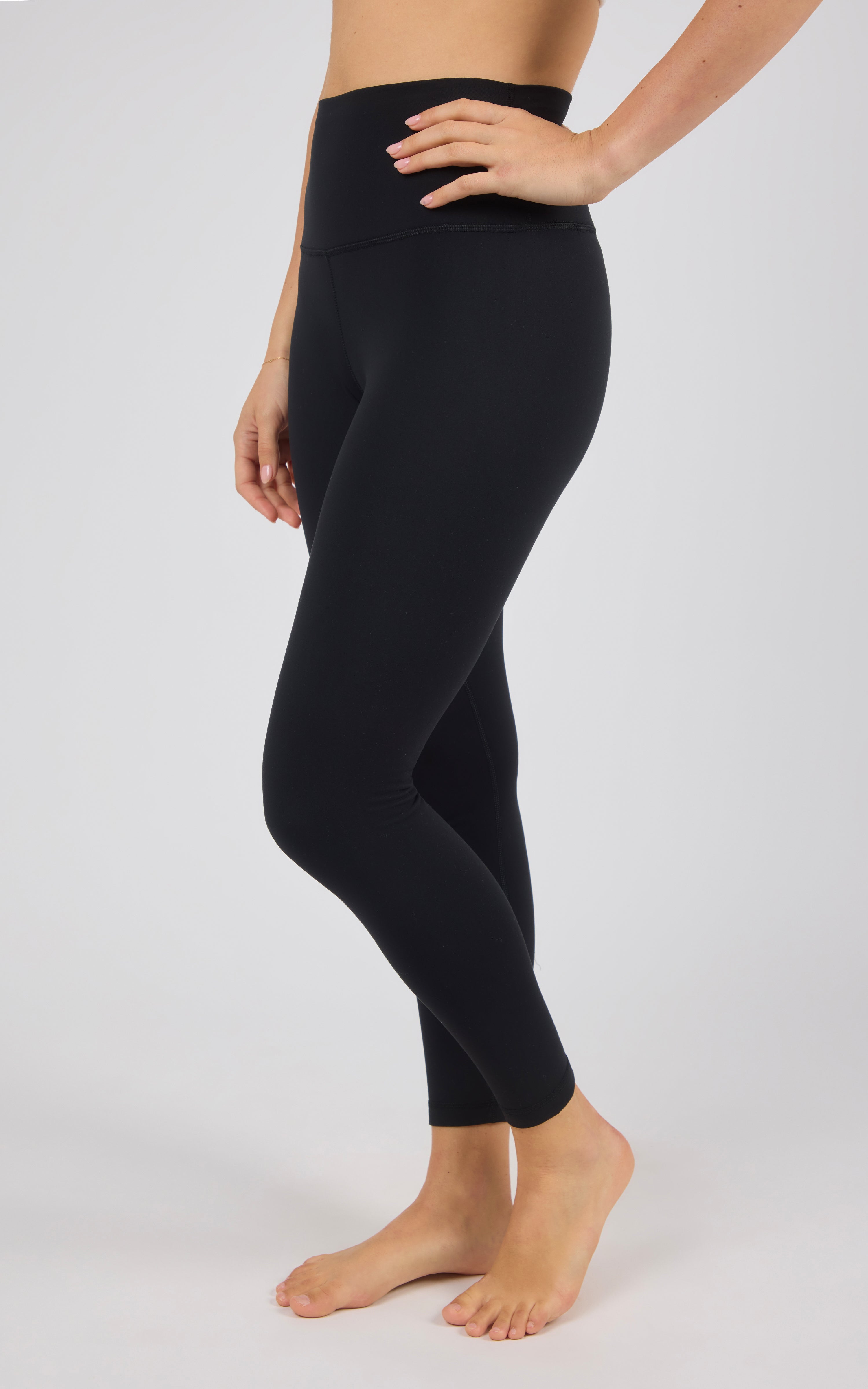 Polarlux Tribeca Fleece Inside Waistband Free Hi Rise Side Pocket Full Length Tight + Everyday Elastic Free - 90 Degree by Reflex
