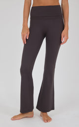 Lux Grayson Foldover Flared Leg Pant w/No Front Seam - 90 Degree by Reflex