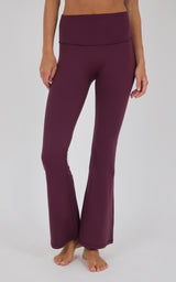 Lux Grayson Foldover Flared Leg Pant w/No Front Seam - 90 Degree by Reflex