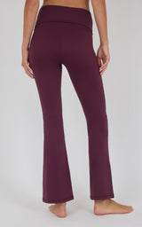 Lux Grayson Foldover Flared Leg Pant w/No Front Seam - 90 Degree by Reflex