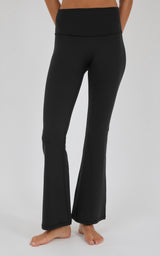 Lux Grayson Foldover Flared Leg Pant w/No Front Seam - 90 Degree by Reflex