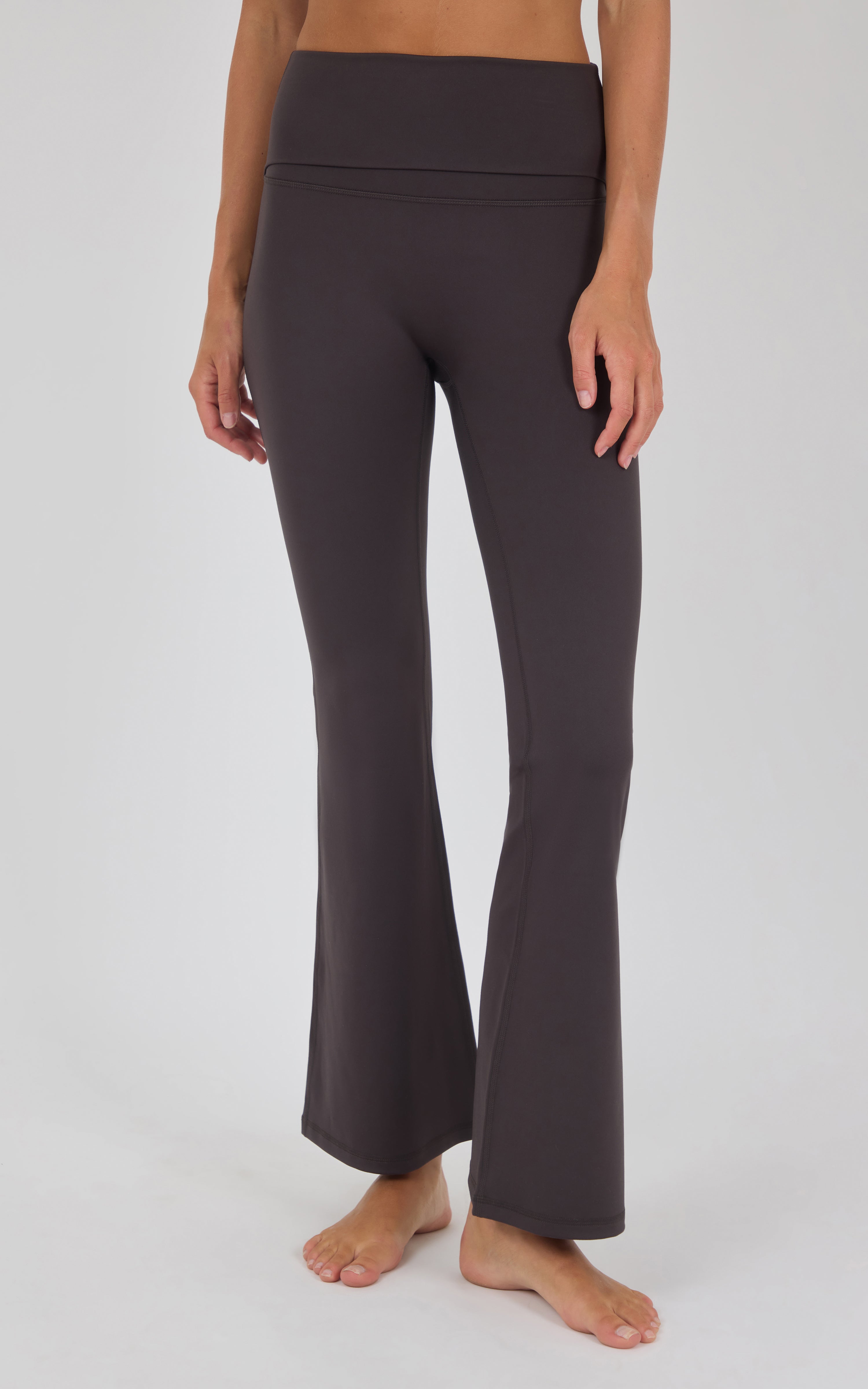 Lux Grayson Foldover Flared Leg Pant w/No Front Seam - 90 Degree by Reflex