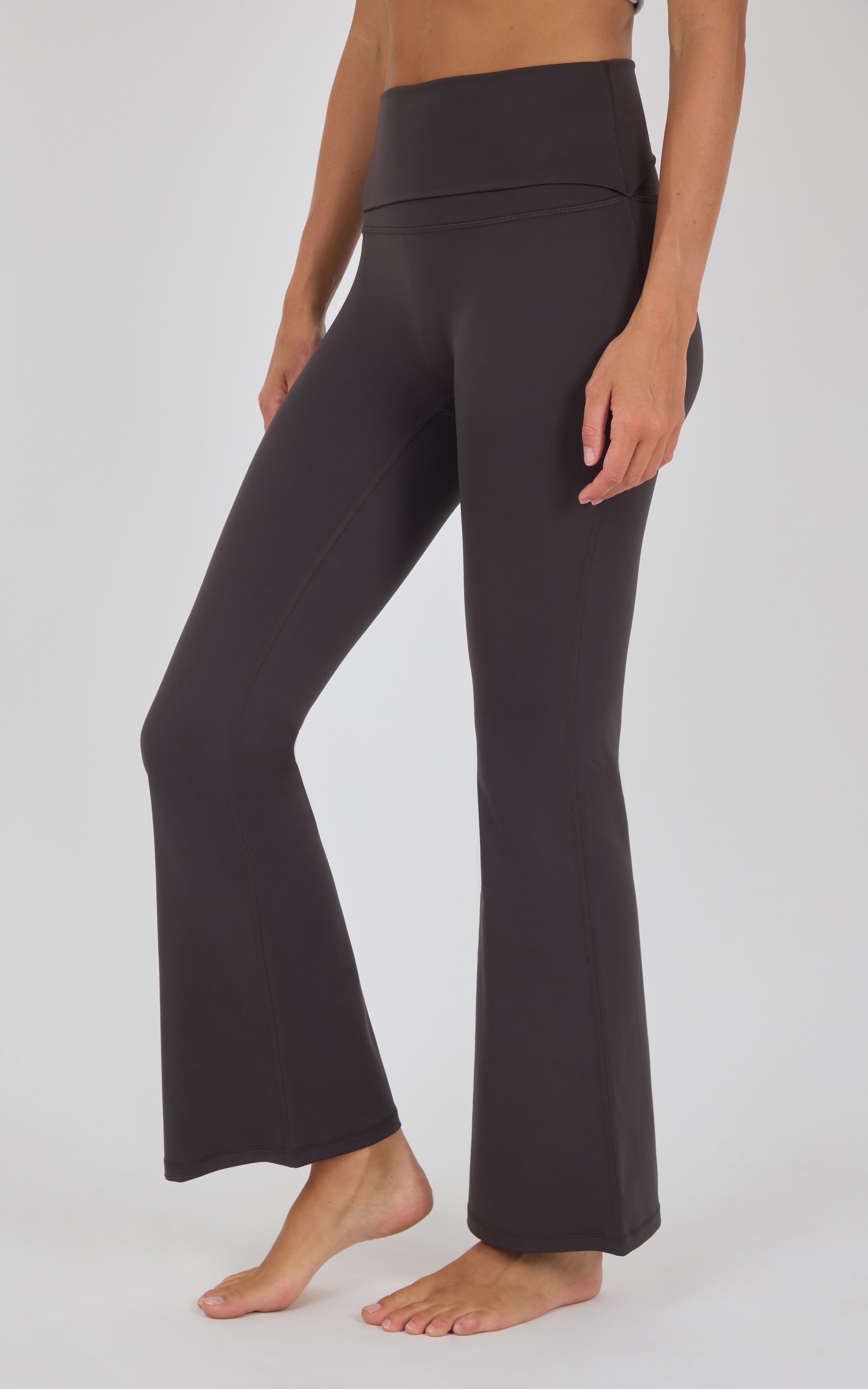 Lux Grayson Foldover Flared Leg Pant w/No Front Seam - 90 Degree by Reflex