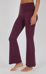 Lux Grayson Foldover Flared Leg Pant w/No Front Seam - 90 Degree by Reflex