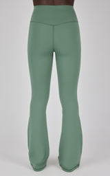 Lux Madison Crossover Elastic Free Waist Flare Leg Pant - Our Cafe Story - 90 Degree by Reflex