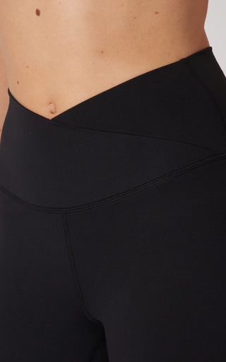 Lux Madison Crossover Elastic Free Waist Flare Leg Pant - 90 Degree by Reflex