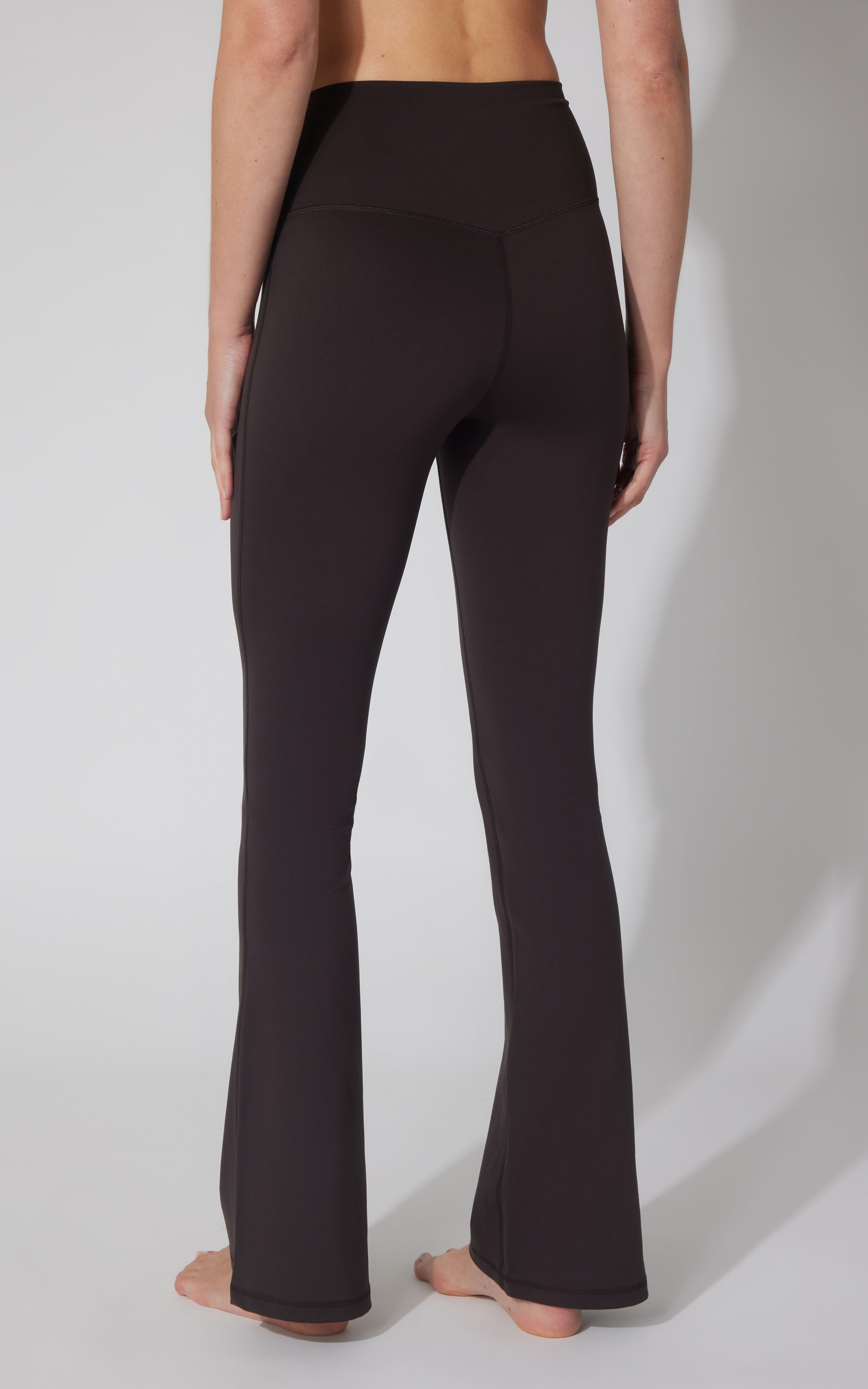Lux Madison Crossover Elastic Free Waist Flare Leg Pant - Our Cafe Story