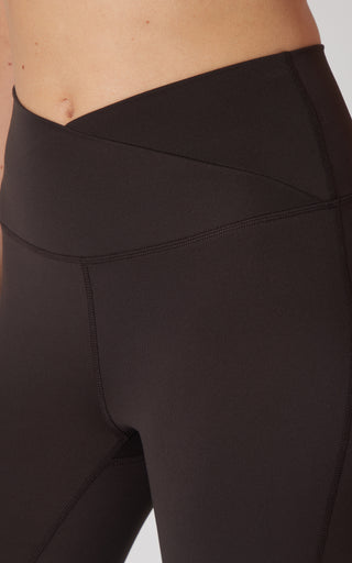 Lux Madison Crossover Elastic Free Waist Flare Leg Pant