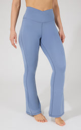 Lux Madison Crossover Elastic Free Waist Flare Leg Pant - 90 Degree by Reflex