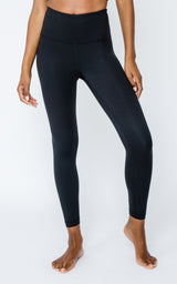 Lux High Waist 7/8 Ankle Legging Black - 90 Degree by Reflex