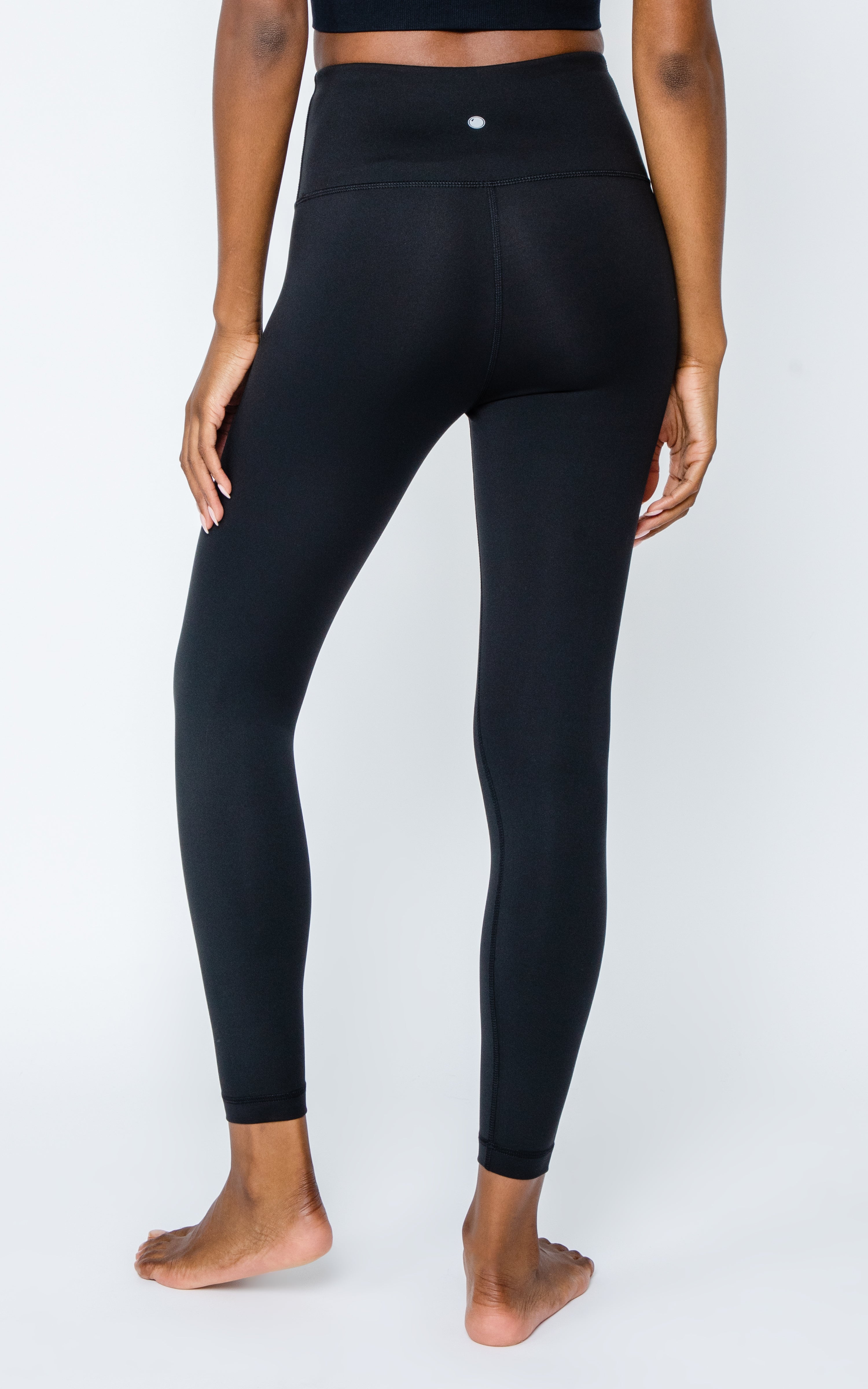 Lux High Waist 7/8 Ankle Legging Black - 90 Degree by Reflex