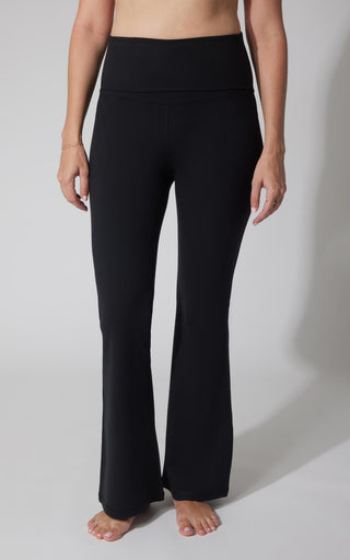 Lux Foldover 7/8 Flare Leg Pant