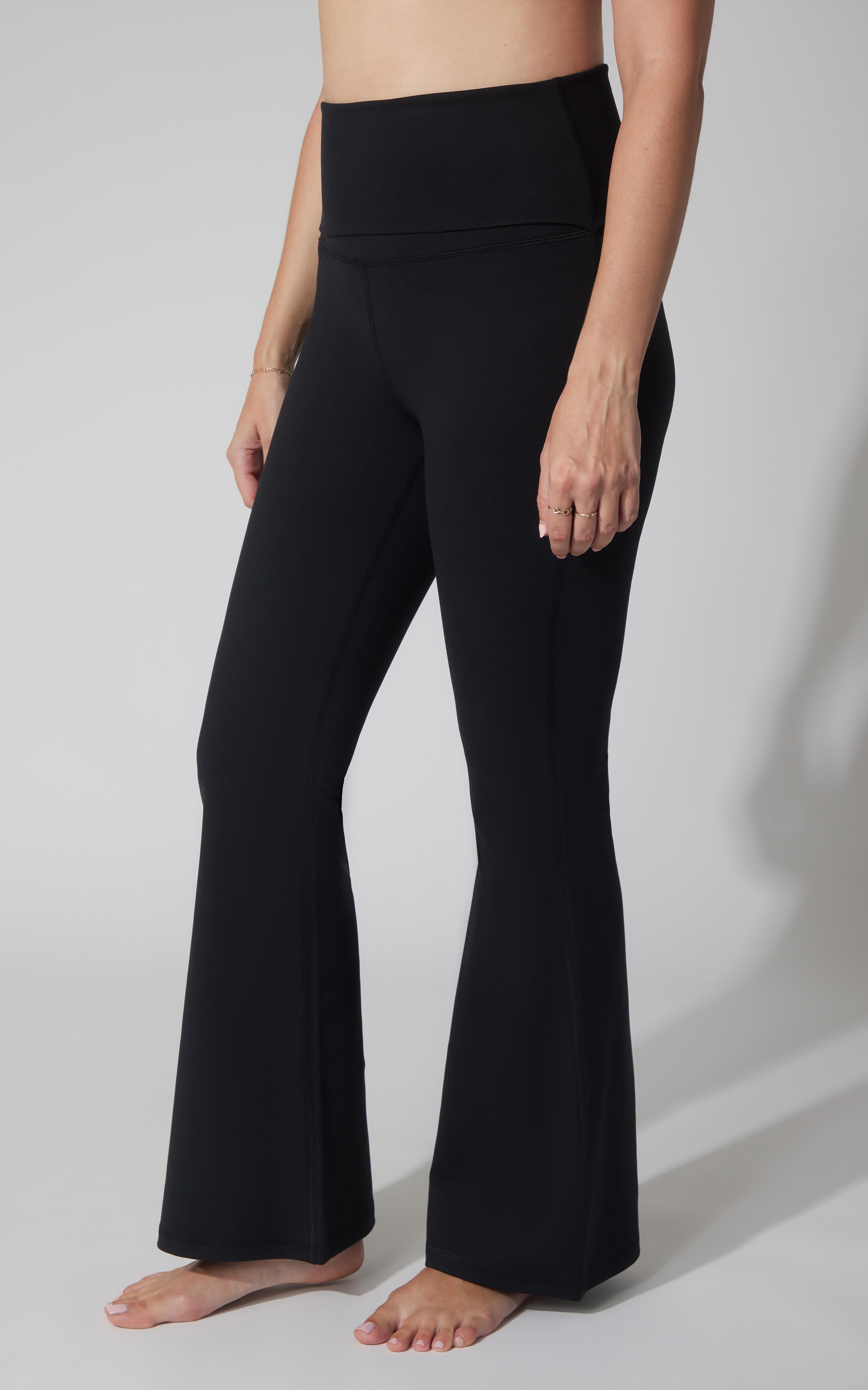 Lux Foldover 7/8 Flare Leg Pant