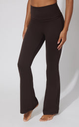 Lux Florence Fold Over Flare Leg Pant - Our Cafe Story - 90 Degree by Reflex