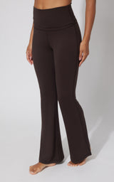 Lux Florence Fold Over Flare Leg Pant - Our Cafe Story - 90 Degree by Reflex