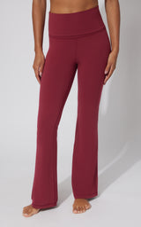 Lux Florence Fold Over Flare Leg Pant - Our Cafe Story - 90 Degree by Reflex