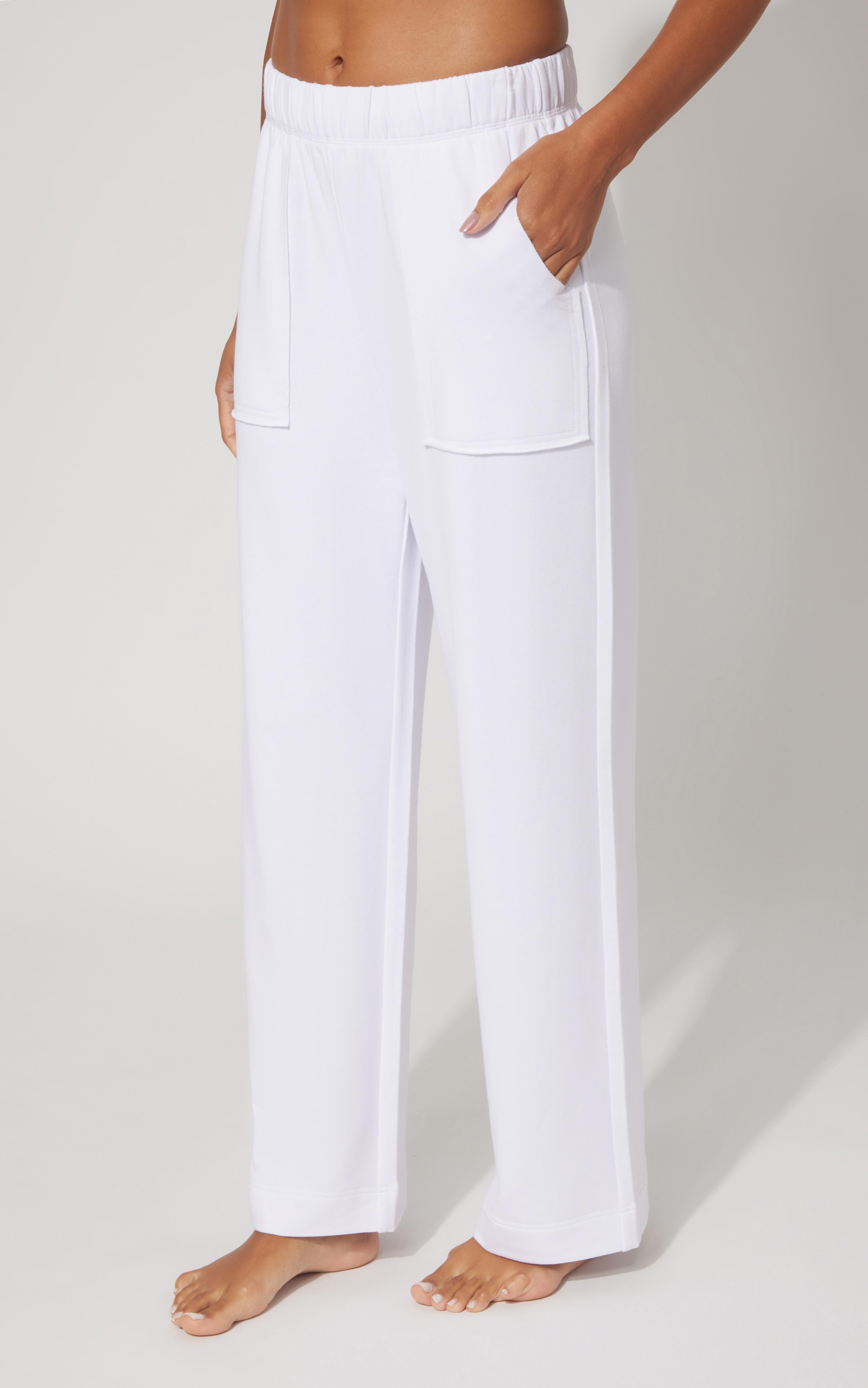 Modal Relaxed Fit Wide Leg Pant