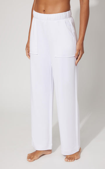 Modal Relaxed Fit Wide Leg Pant