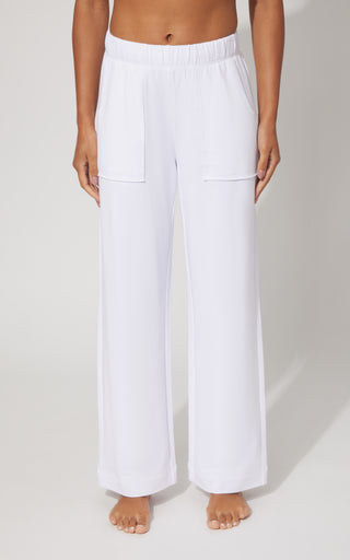 Modal Relaxed Fit Wide Leg Pant