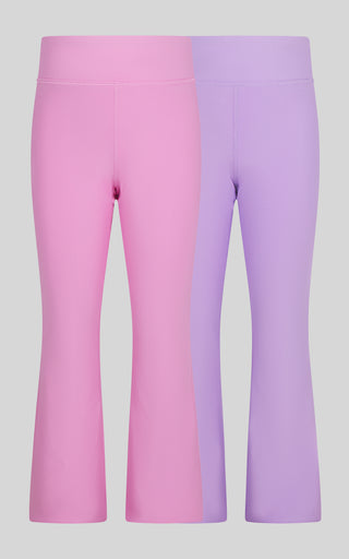 4-6X 2 PK Ribbed Everyday Flared Leg Pant