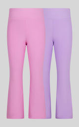 4-6X 2 PK Ribbed Everyday Flared Leg Pant