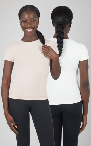 2 PK Short Sleeve Top - Our Linen Story - 90 Degree by Reflex